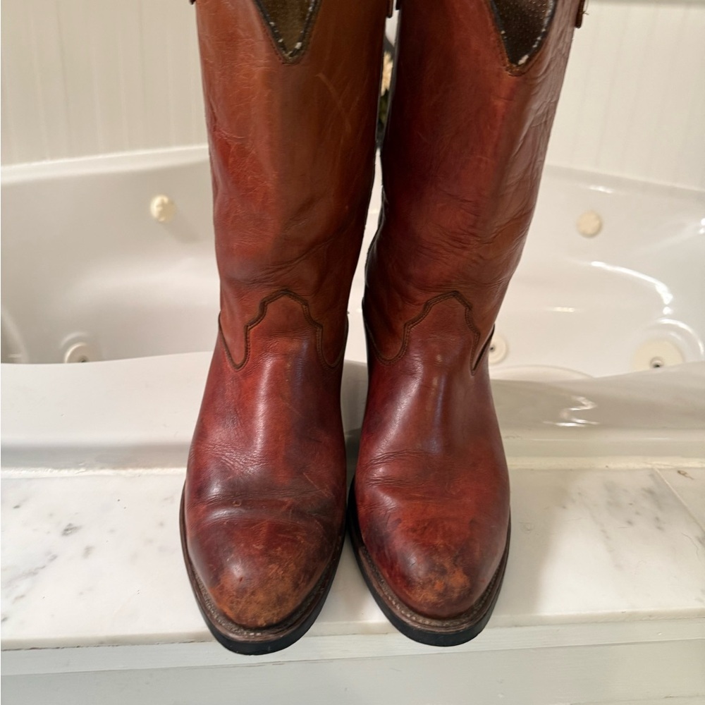 Handmade Classic Brown Leather Men's Boots